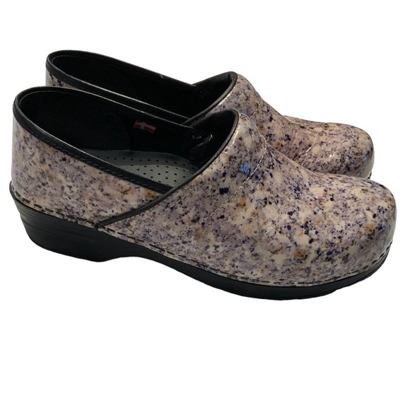 SANITA Clogs Original Danish Clog Professional Clogs Tan Black Granite Size 41 - Picture 8 of 8